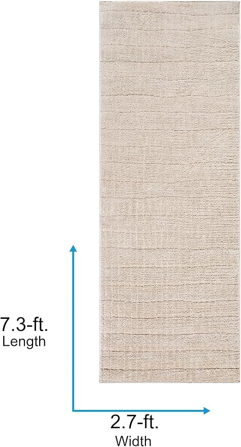 Livabliss x Our PNW Home Cascade Minimalist Striped Area Rug, Light Brown - Image 2