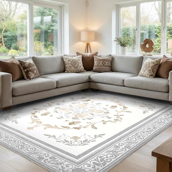 SOULFUL Medium Pile 4x6 Rugs for Living Room by SOULFUL