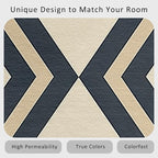 Modern Geometric Rug, Washable 3x4 Rug - Image 6
