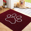 OLANLY Dog Door Mat for Muddy Paws 40x32, Paw Print Design, Absorbs Moisture by OLANLY