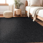 Beverly Rug Easy Jute Rug 5x7 Solid Washable Durable Outdoor Indoor Area Rugs - Image 9