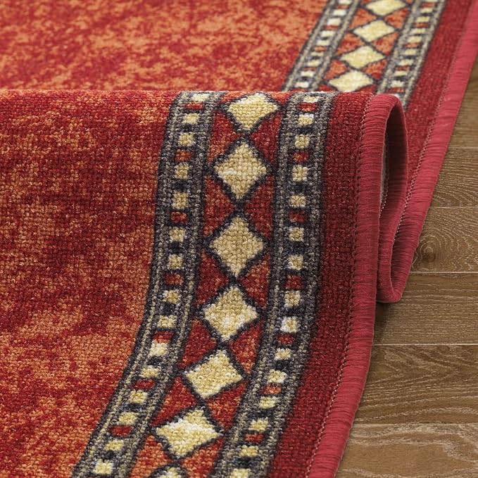 Antep Rugs Alfombras Modern Bordered 2x7 Non-Skid Low Profile Pile Rubber - Image 7