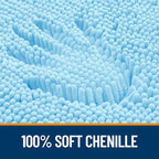 OLANLY Bathroom Rugs 47x20, Extra Soft Absorbent Chenille Bath Rugs, Rubber - Image 3