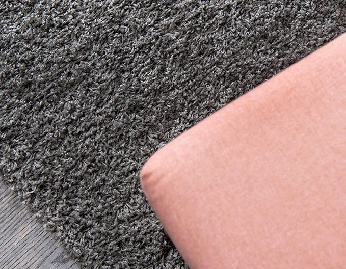 Unique Loom Solid Shag Collection Area Rug - Image 5