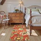 Lahome Floral Red Christmas Runner Rug 2x5, Washable Kitchen Hallway Runner Rug - Image 8