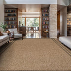 Easy Jute Rugs 10x14 Bordered Natural Color Living Room Indoor Outdoor Area Rug by Unknown