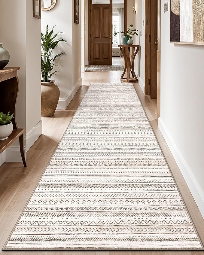 LUMI Washable Runner Rug, Low Profile Thin Long Carpeet by LUMI