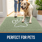 OLANLY Dog Door Mat for Muddy Paws 48x30, Paw Print Design, Absorbs Moisture - Image 6