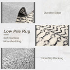 Moroccan Rug Runners for Hallways, 2x5 Ultra Soft Non-Slip Washable Rugs for - Image 3