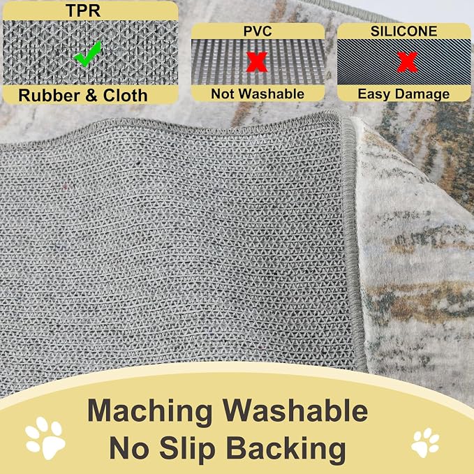 COMSLE Door Mat Soft Absorbent Indoor Front Entryway Rug Machine Washable - Image 4