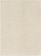 LUXE WEAVERS Modern Geometric Wave Cream 4x6 Area Rug - Image 3