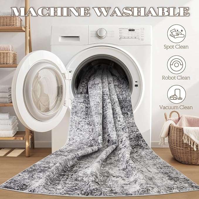 6ft Round Area Rug Living Room Rugs - Image 4