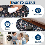 5x7 Washable Non-Slip Rug, Vintage Floral Area Rug - Image 5