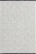 LUXE WEAVERS Modern Farmhouse White 5x7 Washable Area Rug, Anti-Slip Diamond - Image 2