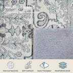 Lahome Washable Runner Rug 2x5, Bohemian Laundry Room Rug Low Pile Bathroom - Image 5