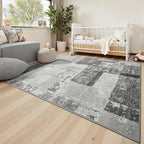 LOCHAS Rug for Living Room, Washable Soft Area Rugs for Bedroom 9x12, Abstract - Image 7