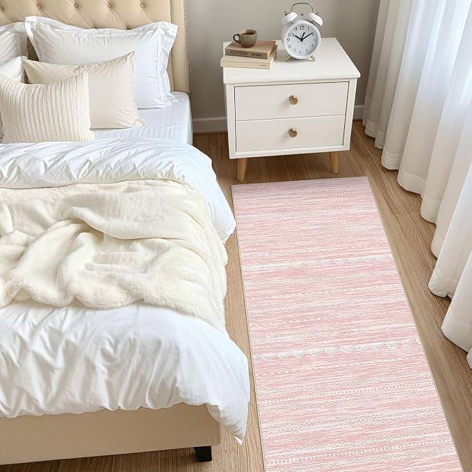 Nakagishi Runner Rug Kitchen Washable Rugs: 3x8 Non-Slip Boho Soft Modern Stain - Image 4