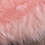 Latepis Pink Rugs for Bedroom Girls Washable Runner 2x6 Faux Fur Rug Soft Furry - Image 6