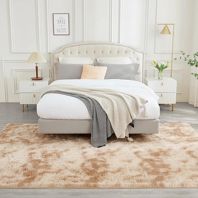 Andency 8x10 Area Rugs for Living Room, Non-Slip Fluffy Soft Large Shag Bedroom - Image 3