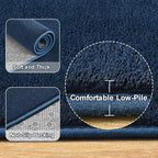 Amearea Large Modern Area Rugs for Bedroom Living Room, 5x8 Feet Navy Blue - Image 5