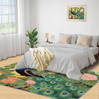 Peacock Peony Rugs for Bedroom - Image 4
