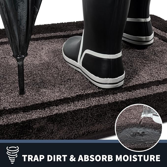 PURRUGS Dirt Trapping Door Mat 20" x 32", Non-Slip/Skid Machine Washable - Image 5