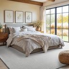 Shilucheng Wool Rug 8x10 Non-Slip, Blend 80% Wool and 20% Cotton Rugs - Image 4