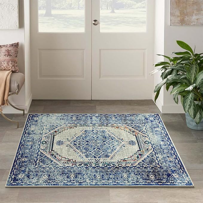 Easy-Going Area Rug 4x6 Washable Boho Rugs - Image 8
