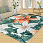 Lily Flowers Rugs for Bedroom - Image 3