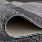 Rugshop Gray Modern Geometric Boxes Non-Slip Area Rug Non-Shedding - Image 7