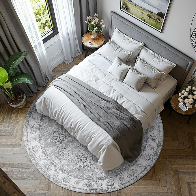 jinchan Fiora Round Rug 7ft Area Rug - Image 3