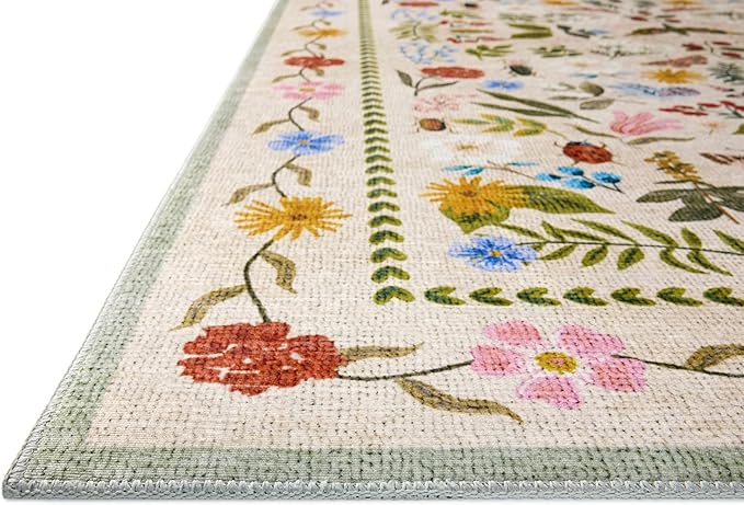 Loloi Rifle Paper Co. Canopy Collection CNP-04 Cream/Multi 2'-0" x 3'-0" Accent - Image 3