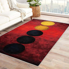 Geometric Rug, 6x8 Rug, Modern Large Area Rug, Washable Rug Non Slip Soft by Unknown