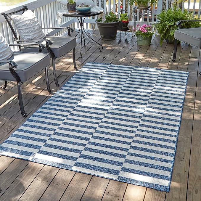 Unique Loom Outdoor Striped Collection Area Rug by UniqueLoom