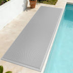 Front Door Mat 24''x71'', Drainage Heavy Duty Dirt Trapping Non-Slip Doormats by QiCaiJia