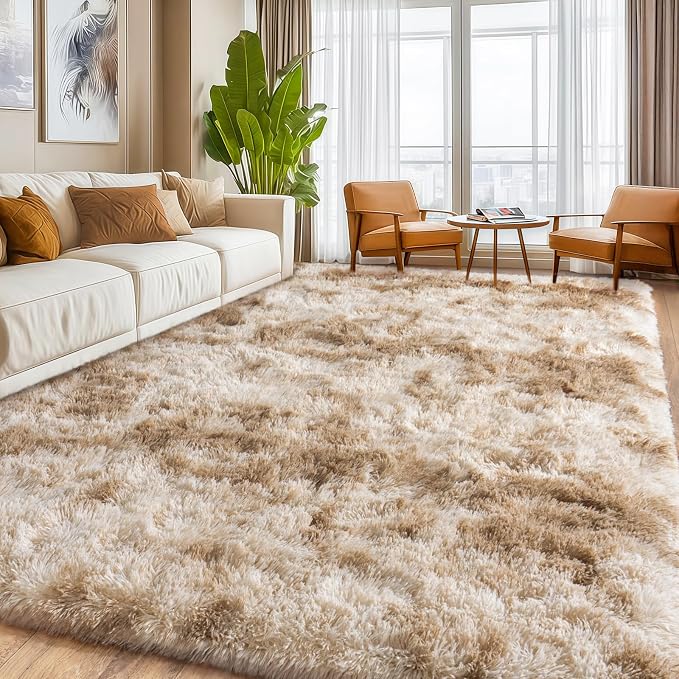 Upgrade Non-Slip Plush Rugs for Living Room, Soft Shaggy Carpets for Living Room - Image 7