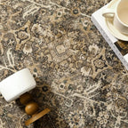 Vintage Area Rug 4x5 Brown Entryway Office Washable Carpet Non Slip Bedroom - Image 7