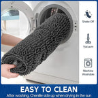 Chenille Absorbent Front Door Mat 60" x 24", Dog Door Mat - Image 5