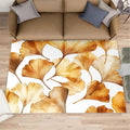 Golden Leaf Rugs for Bedroom by Unknown