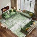 Abstract 5x8 Area Rug for Living Room Dining Room Home Office Bedroom Sage Green by FLYRUGGO