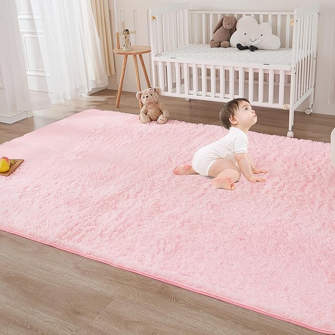 Andency 6x9 Area Rugs Pink, Large Shag Fluffy Soft Shaggy Rugs - Image 6