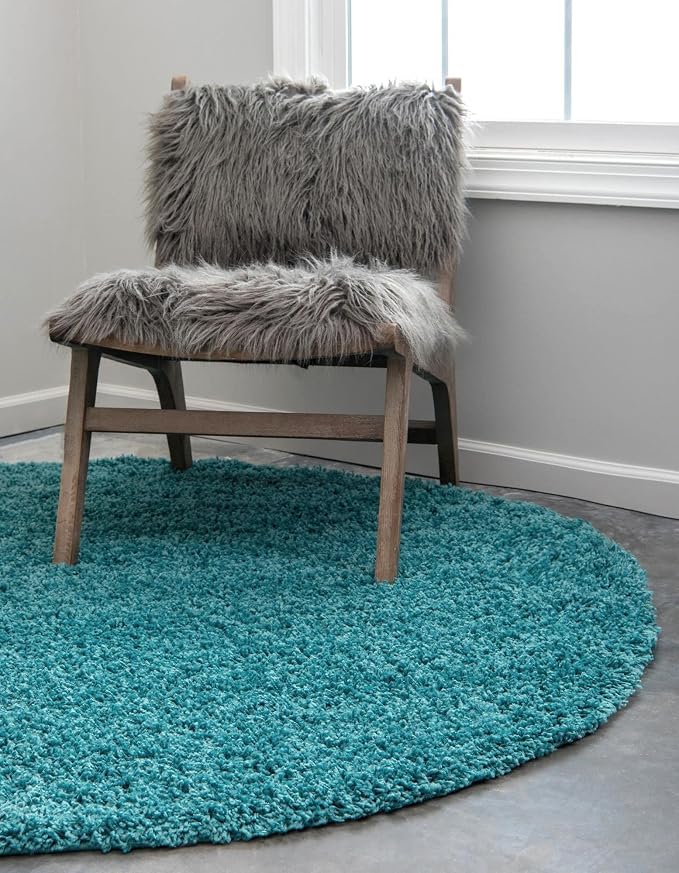 Unique Loom Solid Shag Collection Area Rug - Image 4