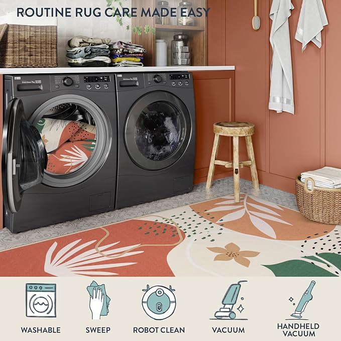 Lahome 5x7 Area Rug for Living Room, Washable Rugs 5x7 for Bedroom Soft Kids - Image 5