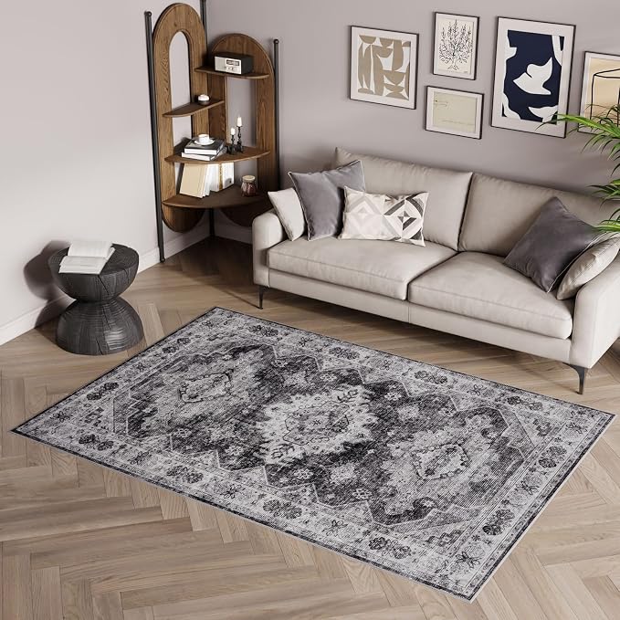 Dripex Vintage Washable Rug 3x5 Area Rug - Image 2