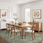 10x12 Area Rug Living Room: Washable Boho Large Neutral Vintage Soft Rugs Stain - Image 6