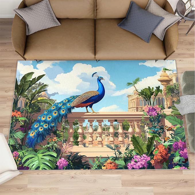 Peacock Rugs for Living Room by STRELEC