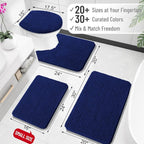 OLANLY Toilet Rugs U-Shaped 24x20, Extra Soft Absorbent Chenille Contour - Image 2