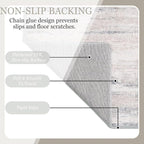 MUJOO 8x10 Area Rugs, Washable Rugs - Image 5