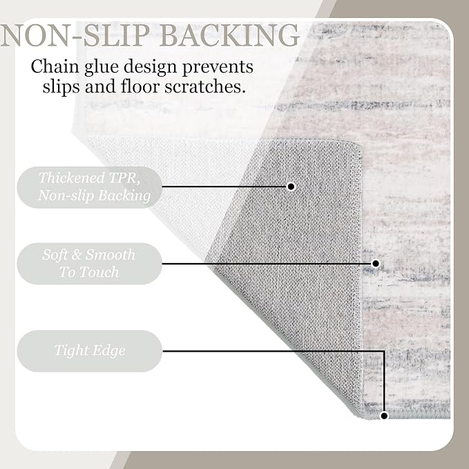 MUJOO 9x12 Area Rug, Washable Rugs - Image 6