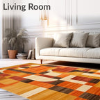 Flatwoven High Traffic Area Rug 6x9, Non Slip, Stain Resistant, Washable Area - Image 2